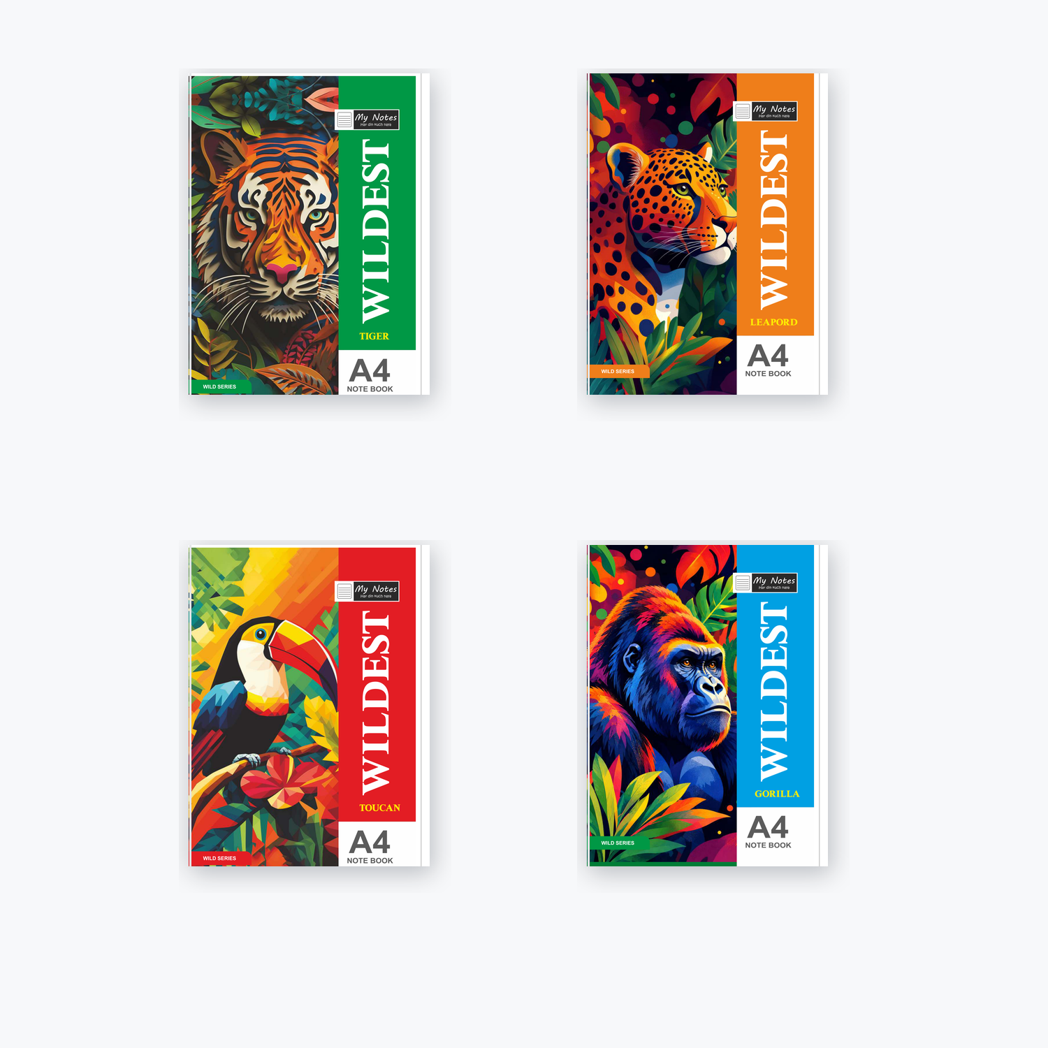 My Notes Wildest Series A4 Notebook