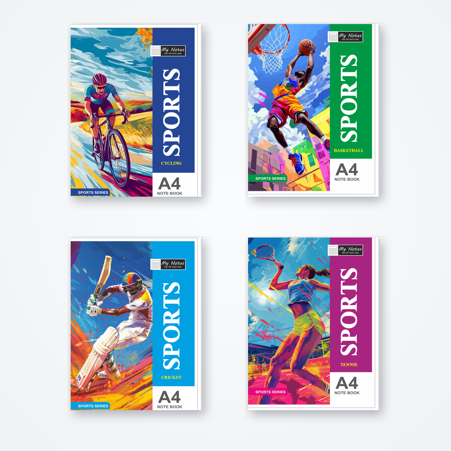 My Notes Sports Series A4 Notebook